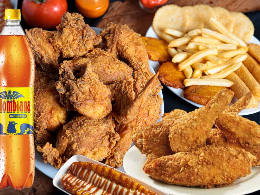 Combo 4 Pollo Broaster 1½